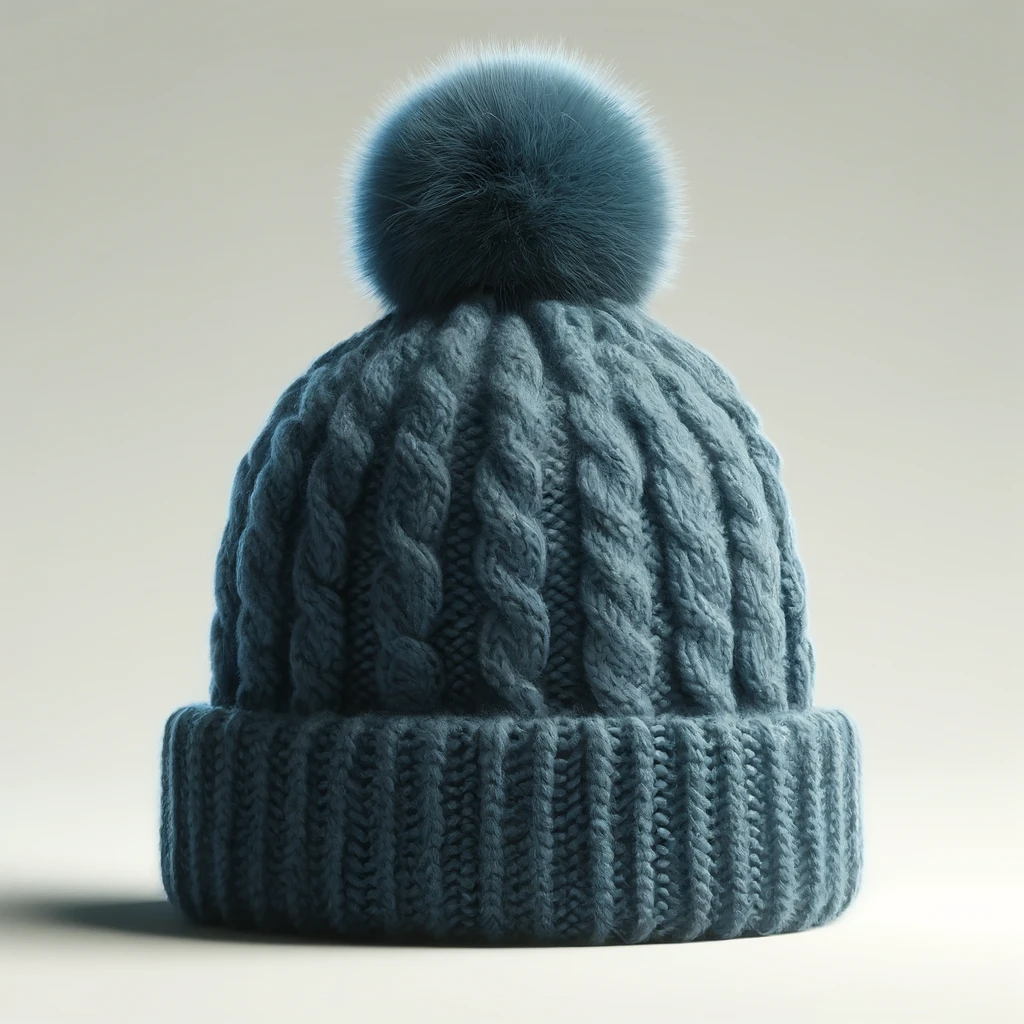 Blue Wool Hat